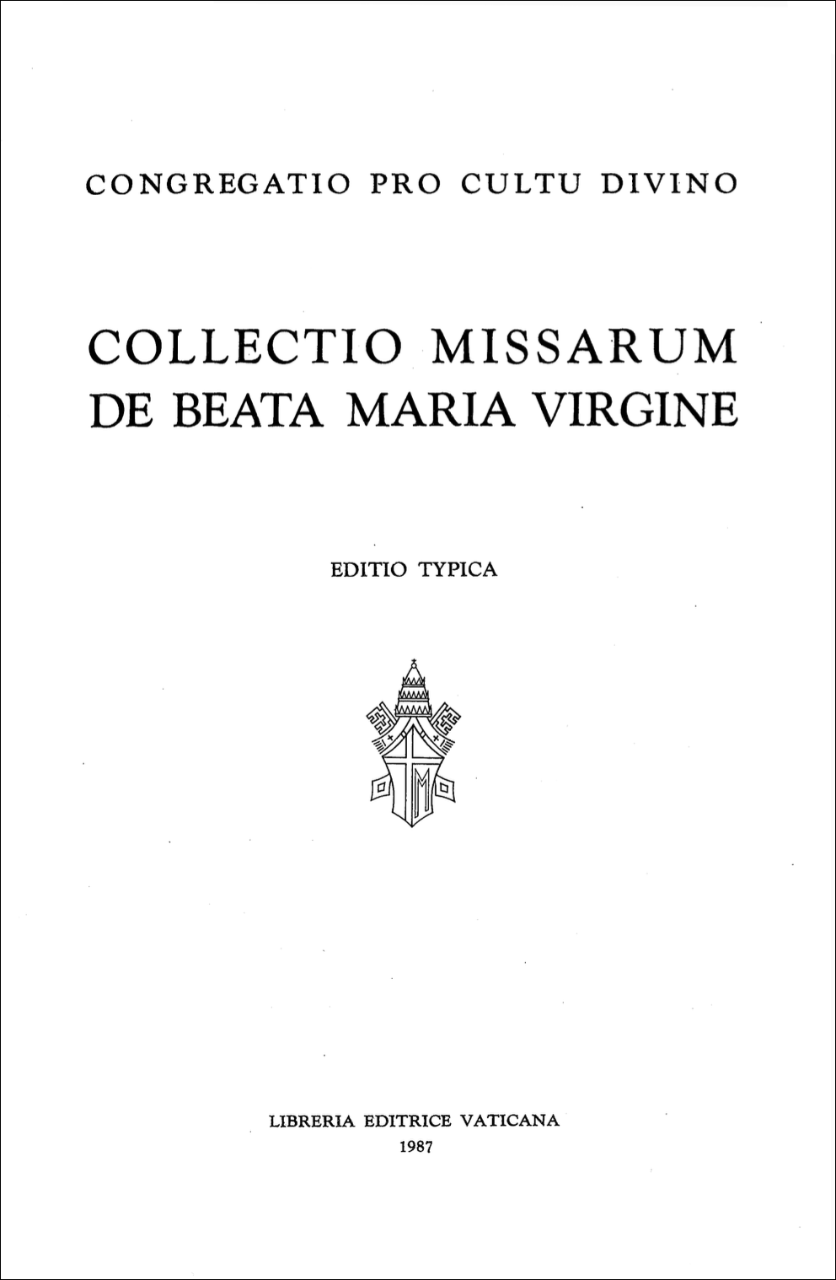 Collectio Missarum de Beata Maria Virgine