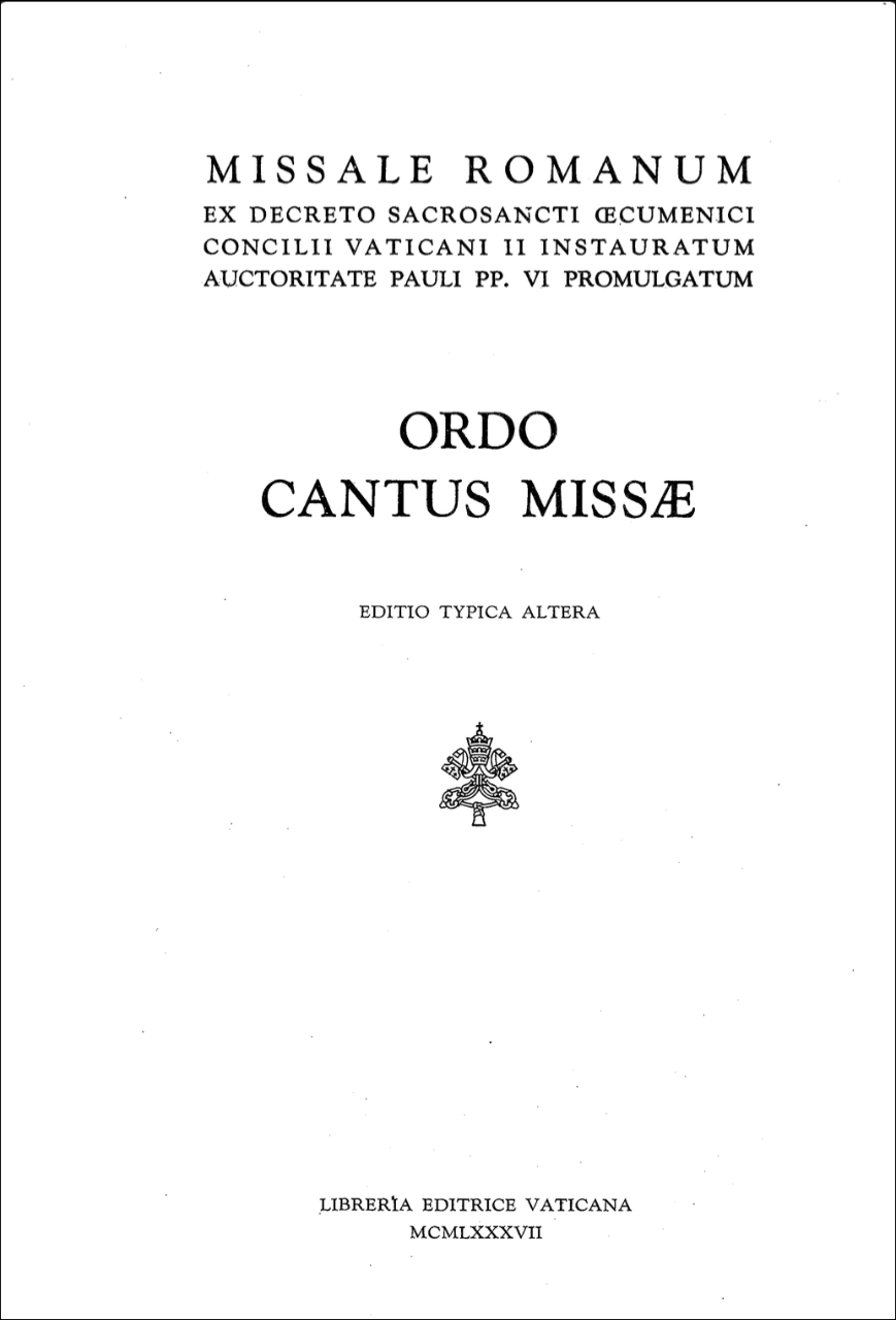Ordo Cantus Missae